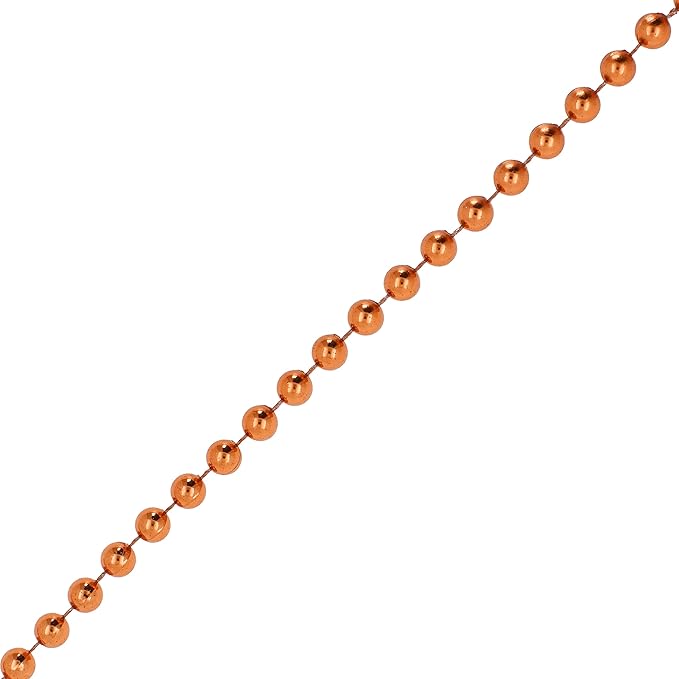 Mandala Crafts 8mm Faux Copper Pearl Beads Roll - Image 2