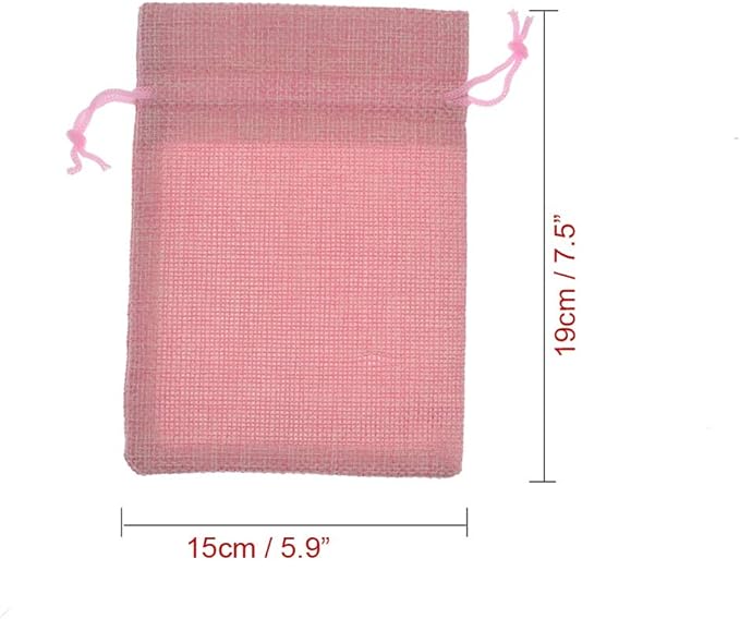 20Pcs Burlap Bags with Drawstring, Burlap Gift Bag Linen Jewelry Pouches - Image 7