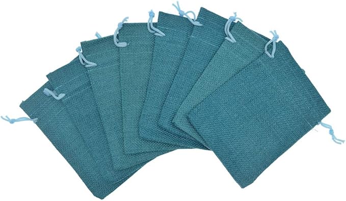 Burlap Bags with Drawstring, 2.7x3.5 Inch Jute Sacks Jewelry Candy Pouch - Image 2