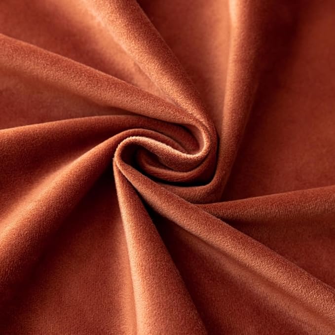 F-CHU Small Square Tablecloth 36 x 36 Inch Velvet Table Cloth Solid Burnt - Image 6