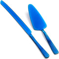 Blue Cake Cutter Set, Stainless Steel Cake Cutting Utensils Include Cake Knife by Seeshine