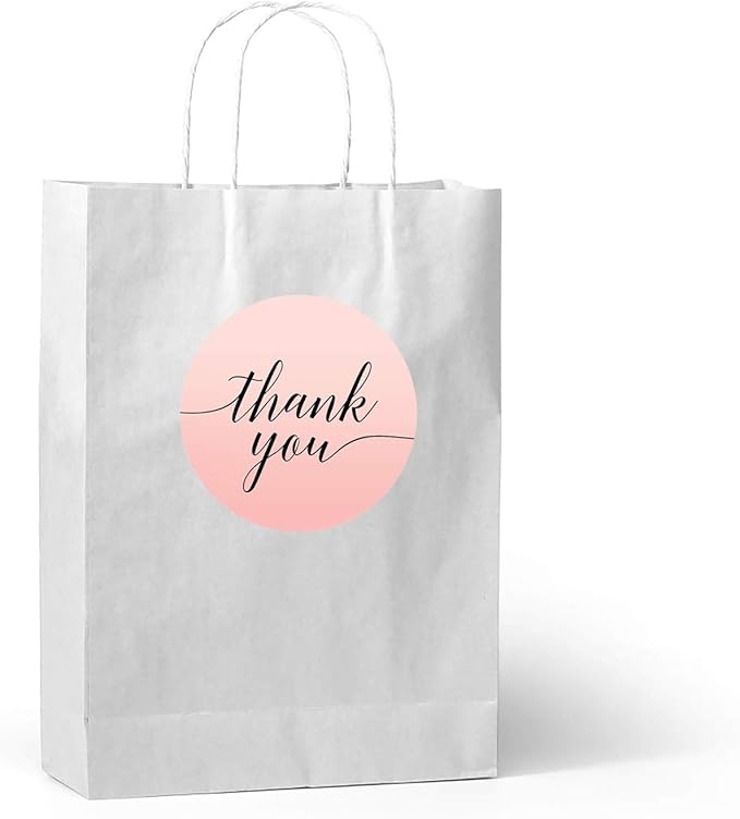 Andaz Press Blush Pink Rose Elegant Party Collection, Round Circle Label - Image 3