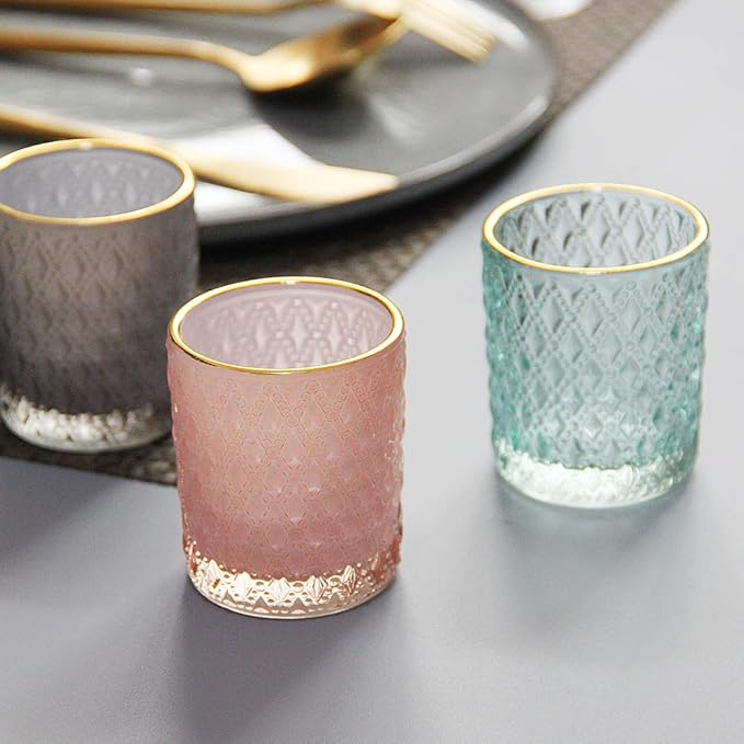 SHMILMH Pink Votive Candle Holders Set of 24, Tea Candle Holder - Image 7