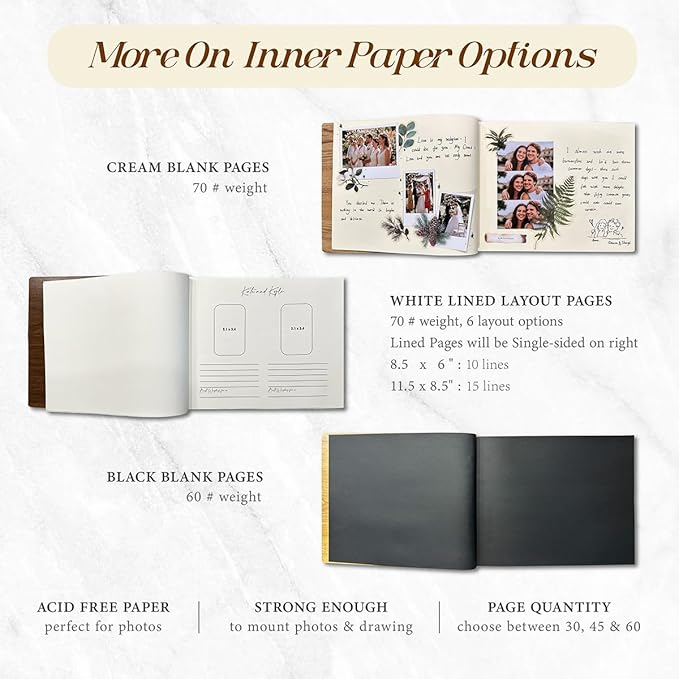 Customized Wooden Guest Book for Weddings, Funerals & Events - Image 6