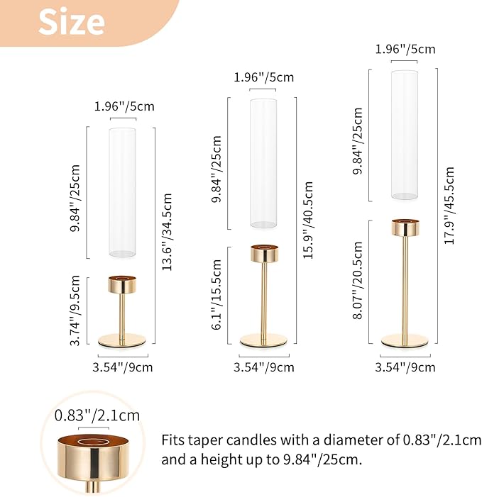 NUPTIO Hurricane Candlestick Holders - Image 5