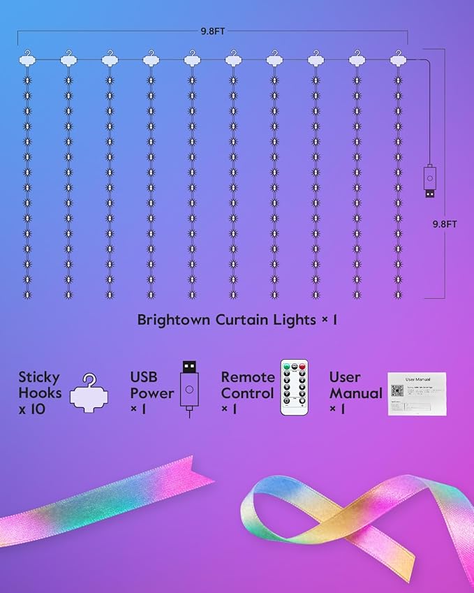 Brightown Smart Curtain String Lights - Image 7