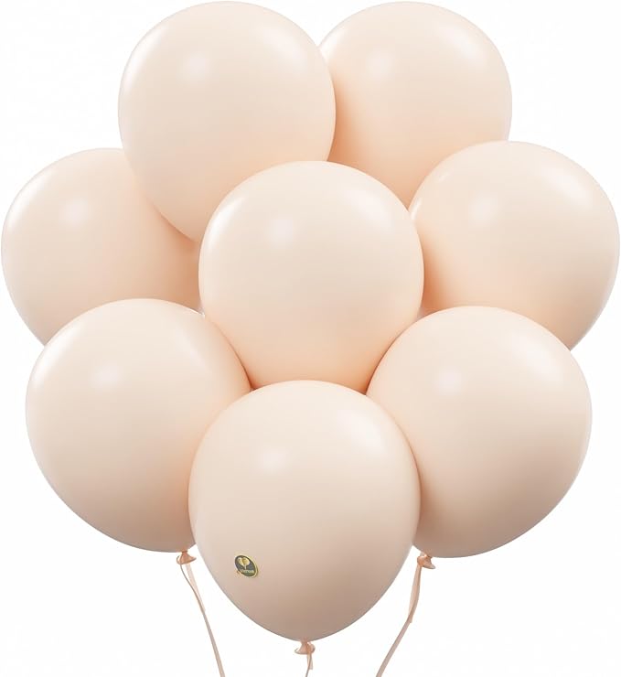 AFTERLOON® Biodegradable Balloons 50 pcs Pastel Blush 10 Inch, Matte Color by AFTERLOON%C2%AE