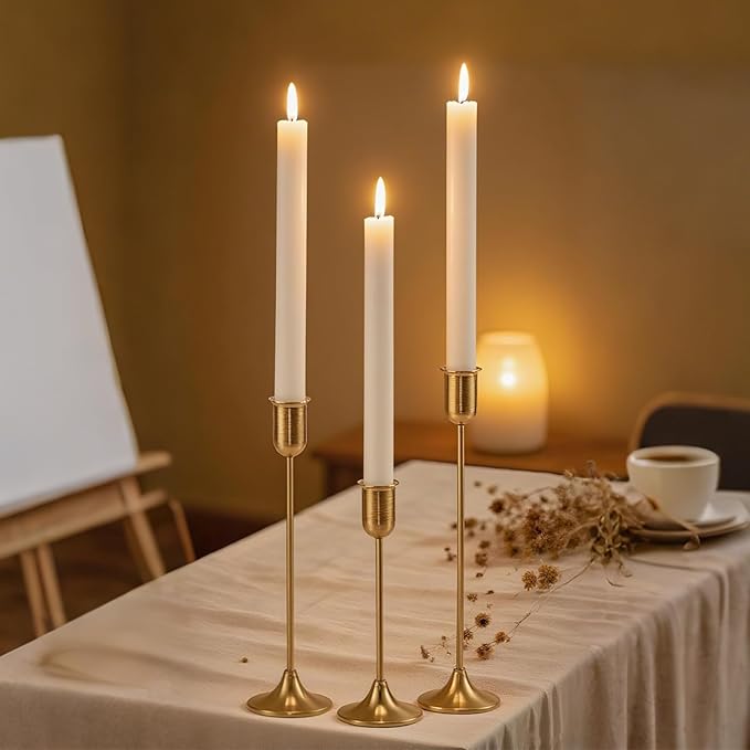 Brass Gold Candle Holder - Image 9