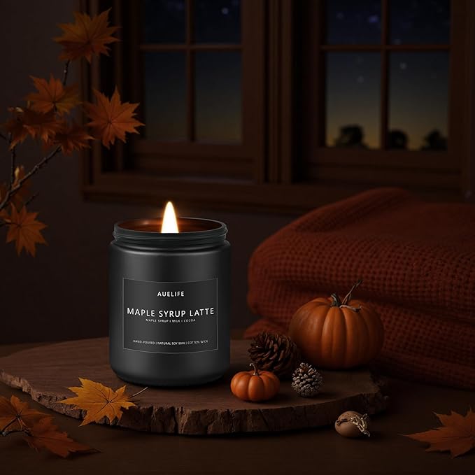 Fall Candle-Maple Syrup Latte Scented Candles - Image 5