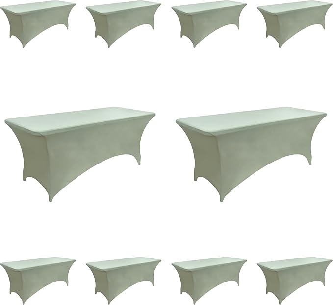 10-Pack 6ft Spandex Table Covers by Unknown