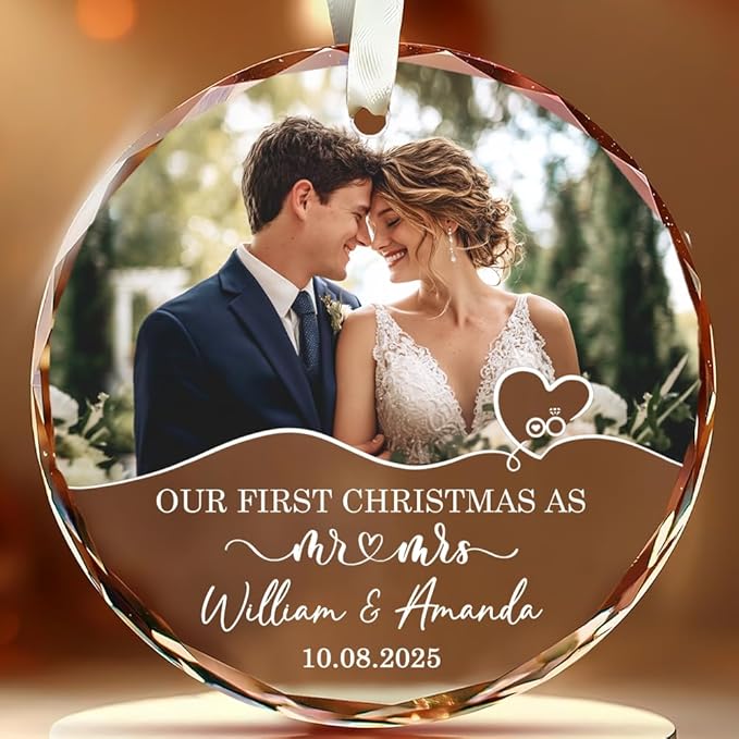 Personalized The Year We Became Mr & Mrs Christmas Ornament by TOBYOVU