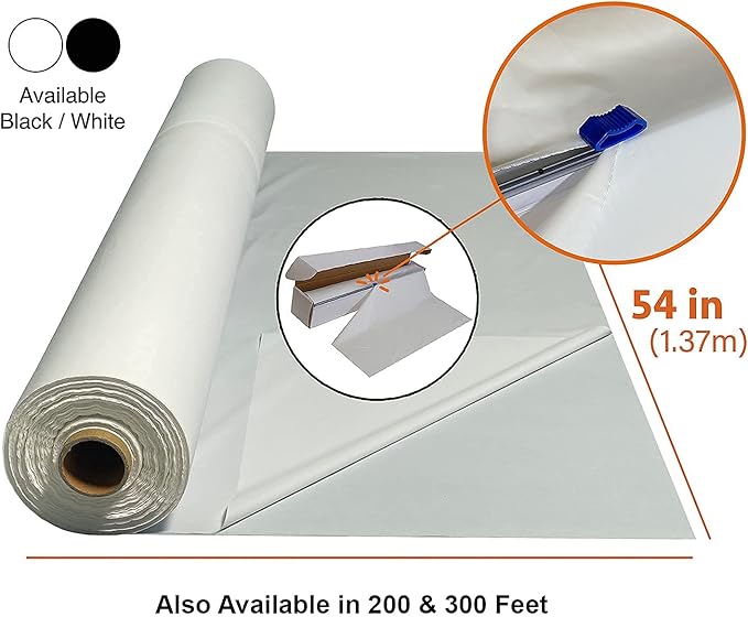 Neatiffy Disposable Plastic Table Cloth Roll | 54 in x 108 Ft Waterproof - Image 9