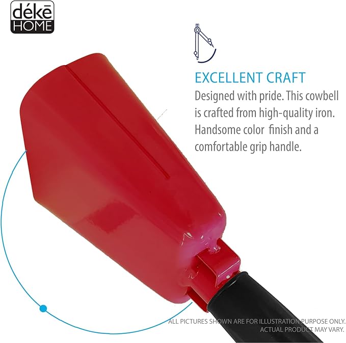 Deke Home - 2 Pack 7 Inch Steel Cowbells - Image 8