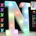 Light Up Colorful LED Marquee Letter lights, 18 Colors Changing Alphabet by OYCBUZO