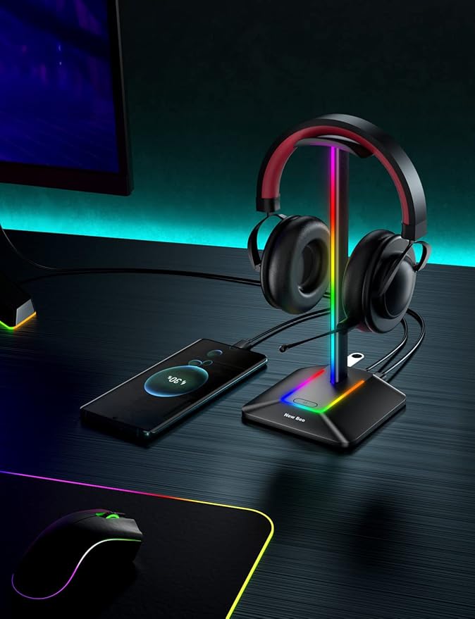 New bee RGB Headphone Stand - Image 6