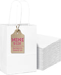 qiqee 50-Packs White Paper Gift Bags by Qiqee