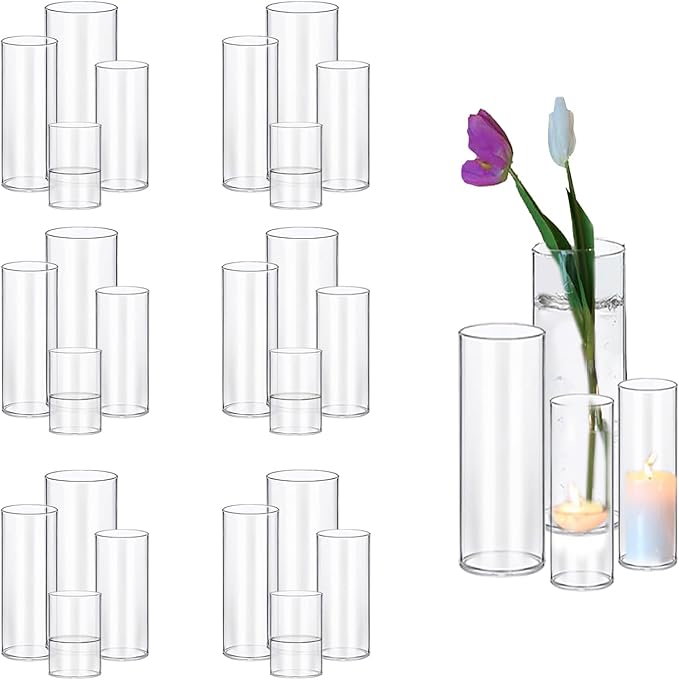 PHOSPHOR 24 PCS Glass Candle Holder by PHOSPHOR
