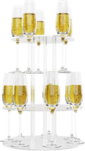 Champagne Tower, Circle Acrylic Champagne Display Rack Stand by LaumffonOfficial
