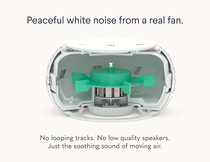 SNOOZ Pro - Smart White Noise Machine & Travel Case - Real Fan Inside, - Image 3