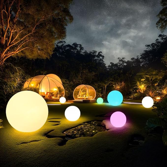 50CM/20-inch Large LED Globe Orb Light, Rechargeable LED Ball Light, Dimmable - Image 8