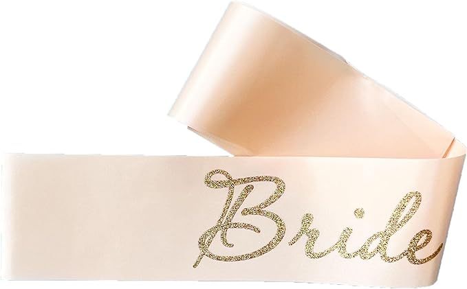 Rose Gold Bride to Be Sash for Bridal Shower Bachelorette Party Wedding Hen - Image 3