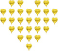 50 Pcs Gold Heart Shaped Balloon Foil Balloon 5 inch Heart Balloon by USINNOEM