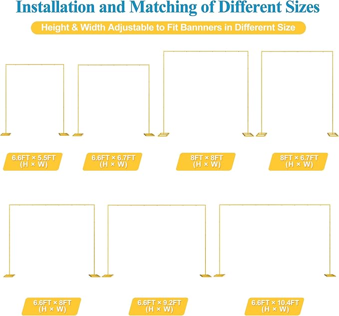 Fomcet 8FT x 8FT Backdrop Stand Heavy Duty - Image 3