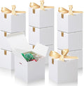 DOYIDE Small Gift Boxes, 20 Pack 5x5x5 Inch White Elegant Paper Boxes by DOYIDE