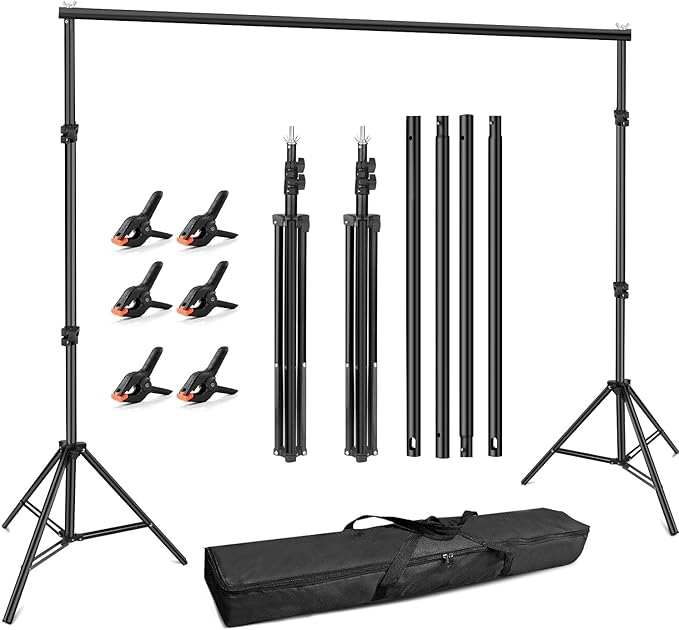 Hemmotop Photo Backdrop Stand, 10x7 ft Background Stand - Image 9