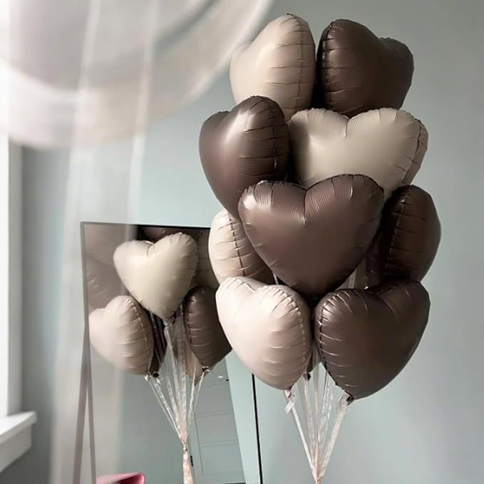 Retro Apricot Heart Balloons - Image 4