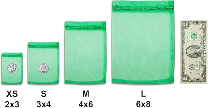 TheDisplayGuys 100-Pack 6x8 Light Green Sheer Organza Gift Bags - Image 5