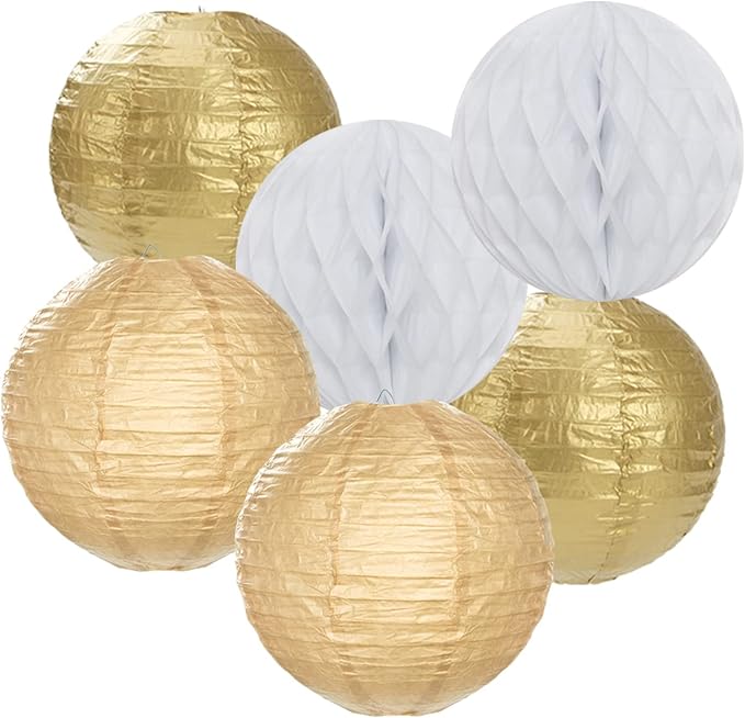 White Gold Party Decorations Streamers - Image 6