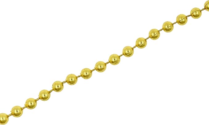 Mandala Crafts 4mm Faux Metallic Gold Pearl Beads Roll - Image 2