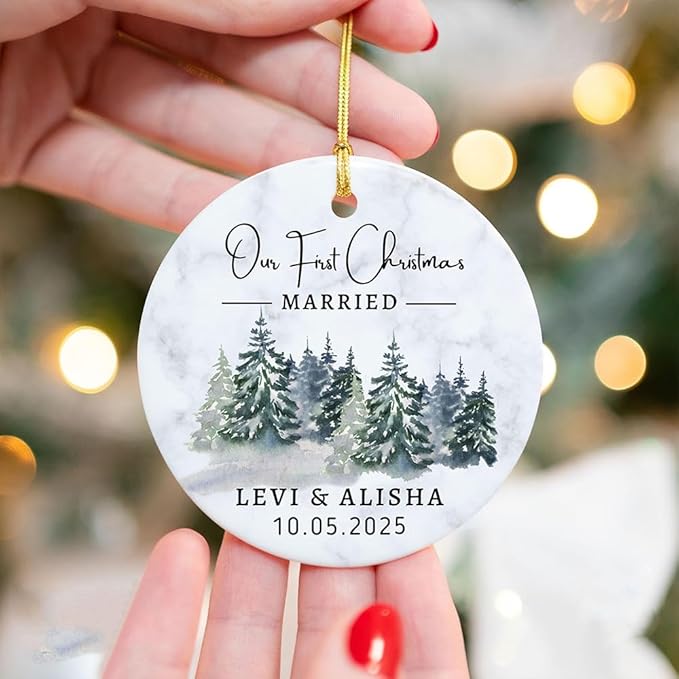 GABITA Personalized First Christmas Married Keepsake, First Christmas Married - Image 3