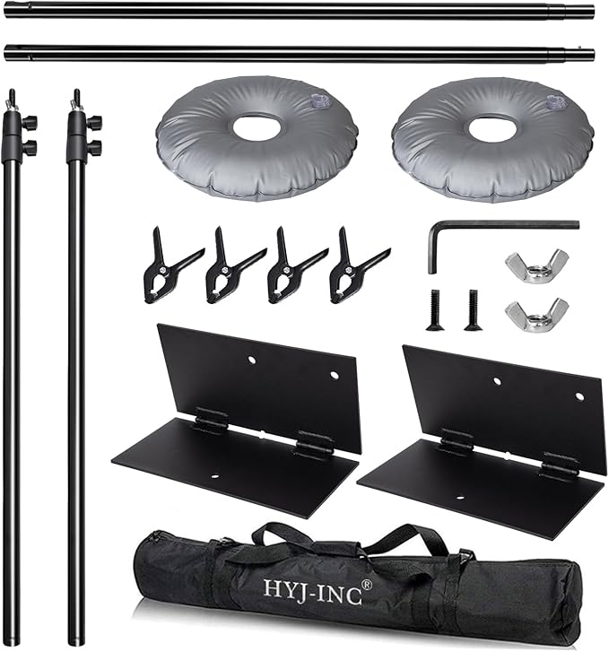 Pipe and Drape Photography Backdrop Stand Kit Adjustable Photo Background Stand - Image 7