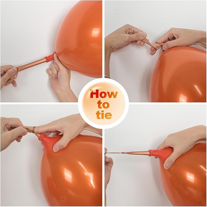 Chrome Orange Balloons, Shiny Thick Chrome Metallic Balloon Latex Helium Balloon - Image 6