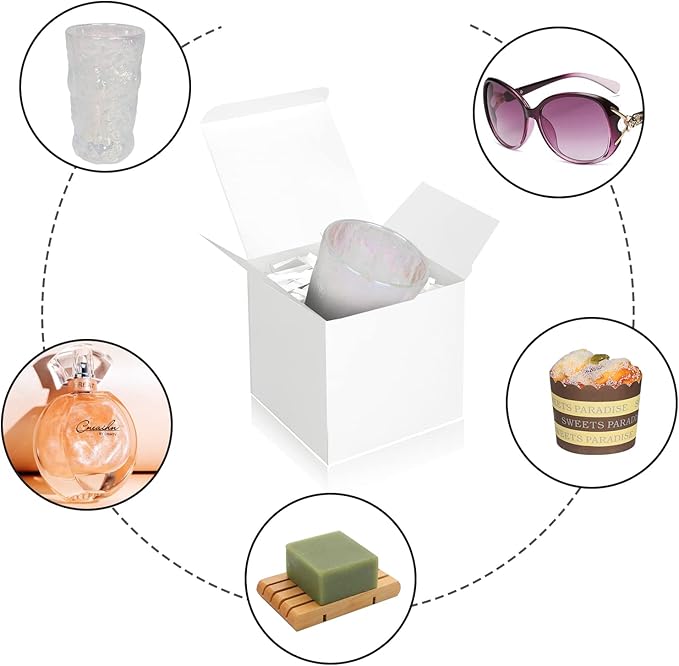 White Gift Boxes 5x5x5, 30 Pack Paper Gift Boxes - Image 4