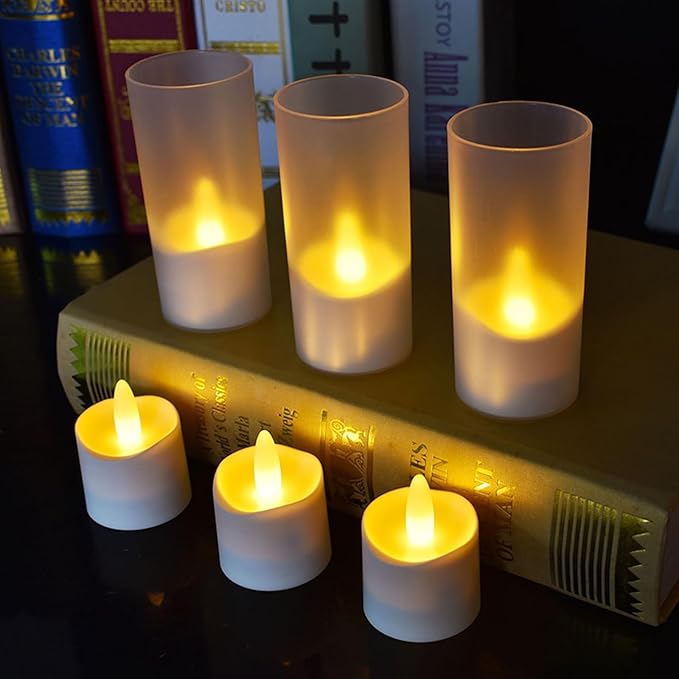 HL Flameless Candles with Remote Timer, 100+Hours Rechargeable Waterproof - Image 8