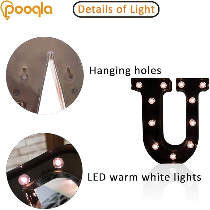 Decorative LED Illuminated Letter Marquee Sign - Image 2