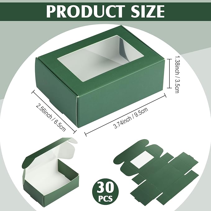 Zonon 30 Pcs Soap Boxes for Homemade Packaging, Mini Kraft Treat Boxes - Image 2