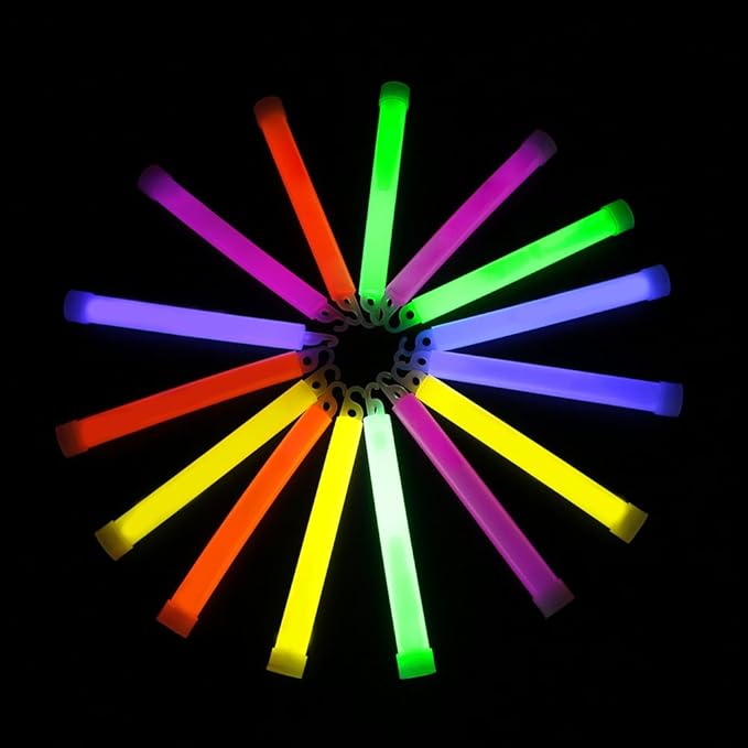 novelinks 50 Pcs 6'' Premium Glow Sticks Bulk - Image 6