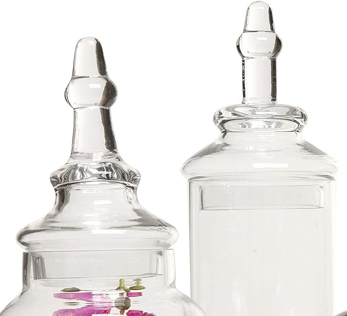 MyGift Clear Glass Apothecary Jars - Image 7