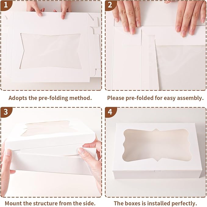 12pcs12x8x2.5 Inches Bakery Boxes, Cookie Boxes - Image 4