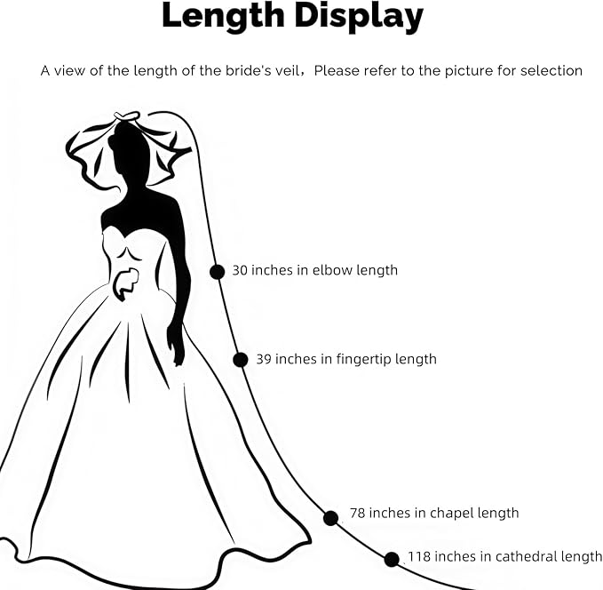 1 Tier Pearl Wedding Bridal Veil - Image 5