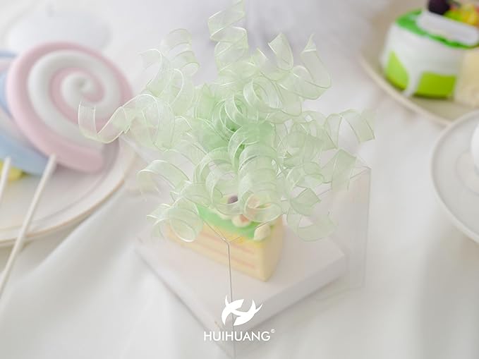 HUIHUANG Curly Bows for Gift Wrapping Sage Green Gift Bows 5 inch x 8 Counts - Image 7