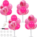 TONIFUL 4 Balloons Stand Kit Pink Marble Centerpieces Table Decoration by TONIFUL