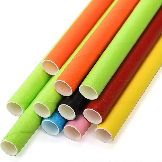 DEAYOU 800 PCS Paper Drinking Straws, Disposable Paper Straws - Image 4