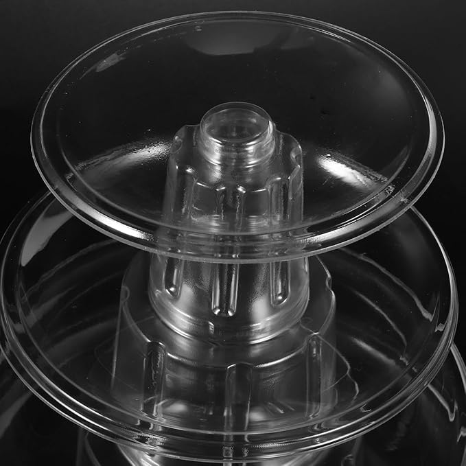 DOITOOL Macaron Tower Stand 4 Tier Transparent Plastic Round Macaron Tower - Image 5