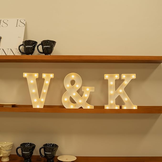 Foaky Rechargeable LED Letter Lights Sign Marquee Light Up Letters Sign - Image 4