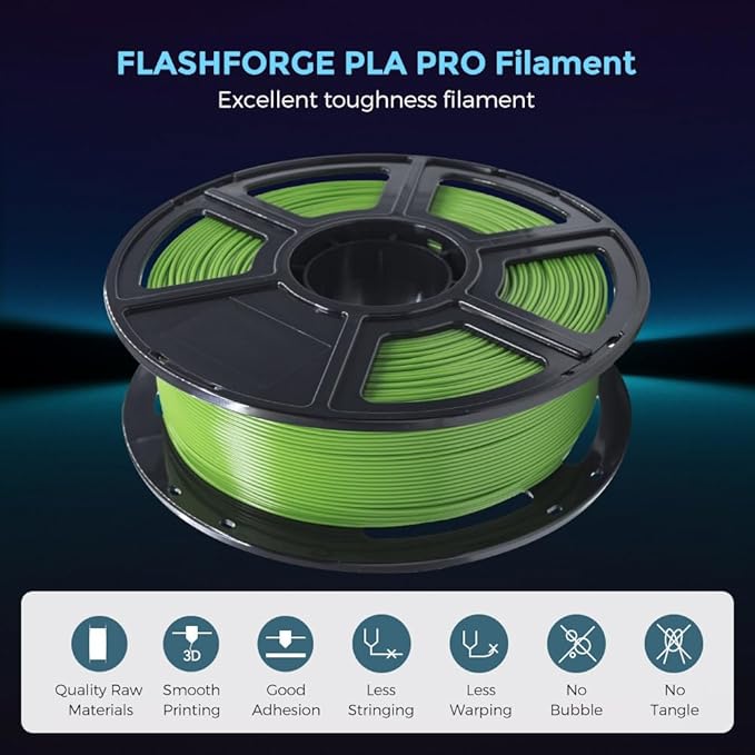 FLASHFORGE 3D Printer Filament, PLA PRO Filament 1.75mm, 1KG Spool, Dimensional - Image 2